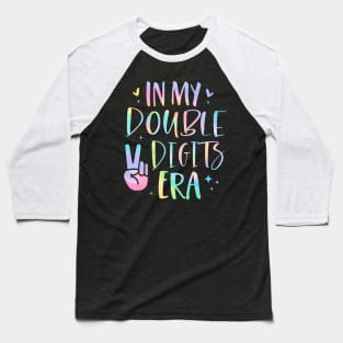 In My Double Digits Era 10 Year Old Gifts Girl 10th Birthday Baseball T-Shirt